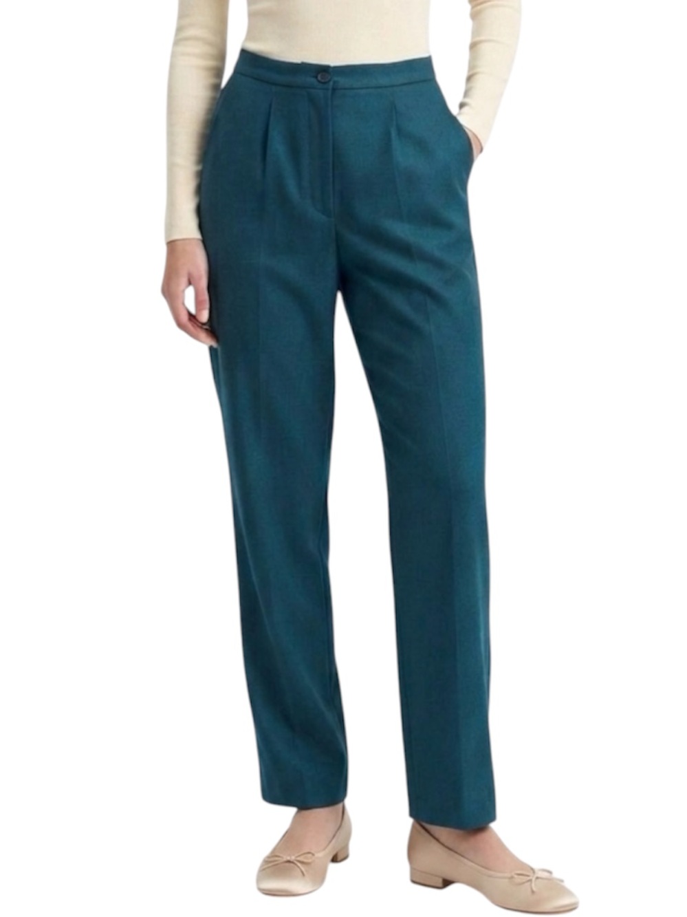 Pendleton Vintage 70s Teal Virgin Wool Lined Pants Size 12